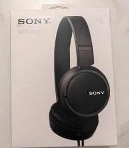 Sony MDR-ZX110 Stereo Monitor Over-Head Headphones - Picture 1 of 4