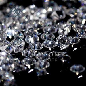 Weißer D Farbe lose Moissanit Stein Rundschliff VVS1 Pass Diamanten Tester für Ring - Bild 1 von 15