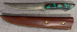 Custom Made Hand Forged Damascus Steel Survival Hunting Knife 13" - Picture 1 of 6