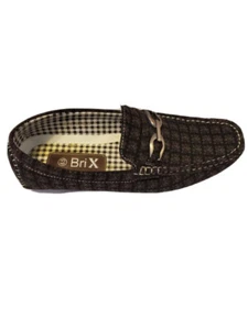 Mens Driving Casual Shoes Grid  Brix  Slip On Size; 7.5-13 - Picture 1 of 7