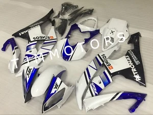 For YZF R6 2008-2016 White Blue ABS Injection Mold Bodywork Fairing Kit Plastic - Imagen 1 de 4