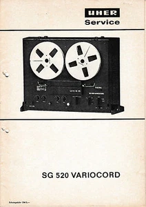 Manuel d'entretien pour Uher SG 520,SG 521 Variocord - Photo 1/1