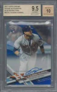 YULIESKI GURRIEL 2017 TOPPS CHROME BLUE REFRACTOR ONCARD AUTO RC /150 BGS 9.5 10 - Picture 1 of 1
