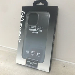 Speck Presidio Perfect-Clear Microban Case Cover for Apple iPhone 12 Pro Max - Picture 1 of 3