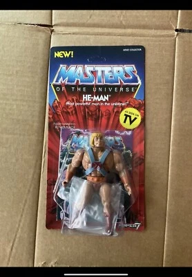 VINTAGE 2018 MOTU MASTERS OF THE UNIVERSE-SUPER 7- HE MAN - Imagen 1 de 2