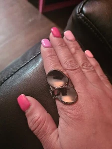 Gunmetal - Black - Stretchy Ring - Paparazzi. - Picture 1 of 3
