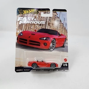 Dodge Viper SRT10 2003 #2/5 * 2024 Hot Wheels Fast & Furious Case J WA6 - Imagen 1 de 2