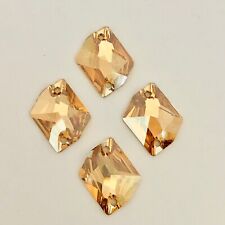Swarovski Crystal Sew on 6 x Golden Shadow Gold 20 x 16 mm Cosmic feature stones