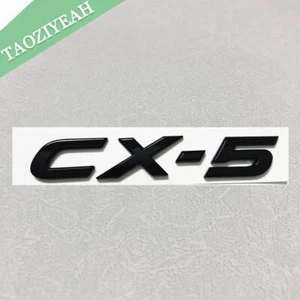 For 2017-2021 CX5 CX-5 Letter Emblem Car Rear Trunk Badge Nameplate Gloss Black - Picture 1 of 4