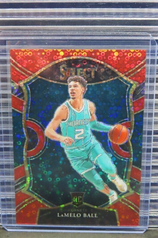 2020-21 Select LaMelo Ball Concourse Red Disco Prizm Rookie RC #41/49 D767