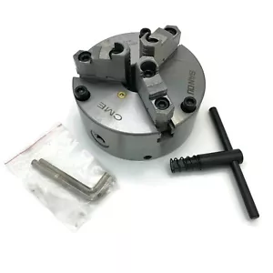 6"/167mm 3-JAW Adjustable Structure CHUCK #0603AJ & Finished 1-1/2"-8 adapter - Picture 1 of 8