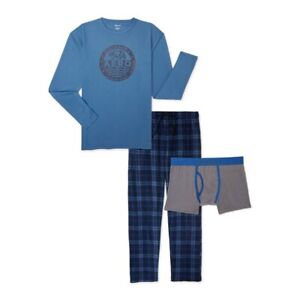 Aeropostale Men’s Boxed Gift Pajamas Sleepwear Set 3 Piece Large L New Sealed
