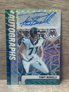 Tony Boselli 2021 Mosaic Scripts  Silver A-TB Auto Jacksonville Jaguars TC233 - Picture 1 of 2