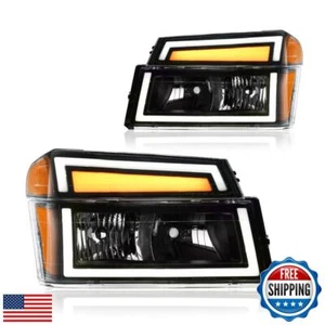DimFlux LED DRL Headlight Headlights Assembly Kit Compatible with 2004-2012 C - Picture 1 of 5