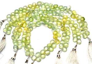 Gema Natural Prehnita Tamaño 8mm Facetado Forma Corazón Cuentas Joyería Suministros 9" - Imagen 1 de 6
