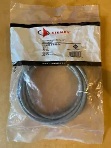 Cable UTP Siemon Modular RJ45 5E 10 pies Gris (MC5-8-T-10-04) - Totalmente Nuevo - Imagen 1 de 3