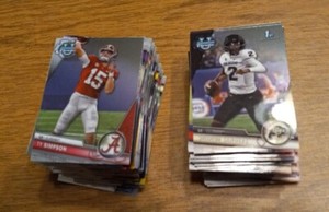 2023 Bowman University Chrome Football Base Cards - #1 to #200 Create Own Lot
