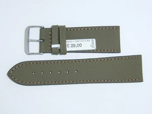 Correa de banda impermeable de cuero resistente al agua FLUCO 24 mm verde caqui Nautilus - Imagen 1 de 3