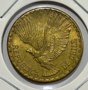 1966 Chile 10 Centesimos Coin - Picture 1 of 3