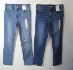 Lot of 2 Jumping beans skinny jeans girls size 10 Mid Rise - Picture 1 of 8