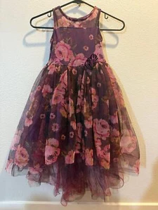 Zunie Nordstrom girls tulle floral dress sz 5 - Picture 1 of 3
