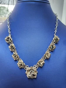 18" Silver 925 Vintage Mexican Necklace 44.1g - Picture 1 of 2