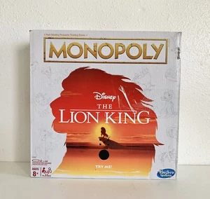 Neu geöffnete Verpackung - versiegelter Inhalt Disney Der König der Löwen Edition Monopoly Brettspiel - Bild 1 von 12