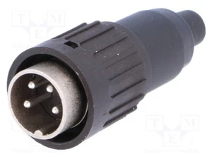 Stecker gerade für Leitungen PIN: 4 DIN männlich Löten 300V t 3324 501 DIN-Ste - Bild 1 von 1