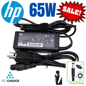 🔥Genuine HP 65W EliteBook 840 G1 G2 850 G1 G2 AC Power Charger Adapter - Picture 1 of 18