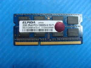 Lenovo ThinkPad 15.6" T520 Elpida SO-DIMM RAM Memory 2GB PC3-10600S 55Y3716 - Picture 1 of 3