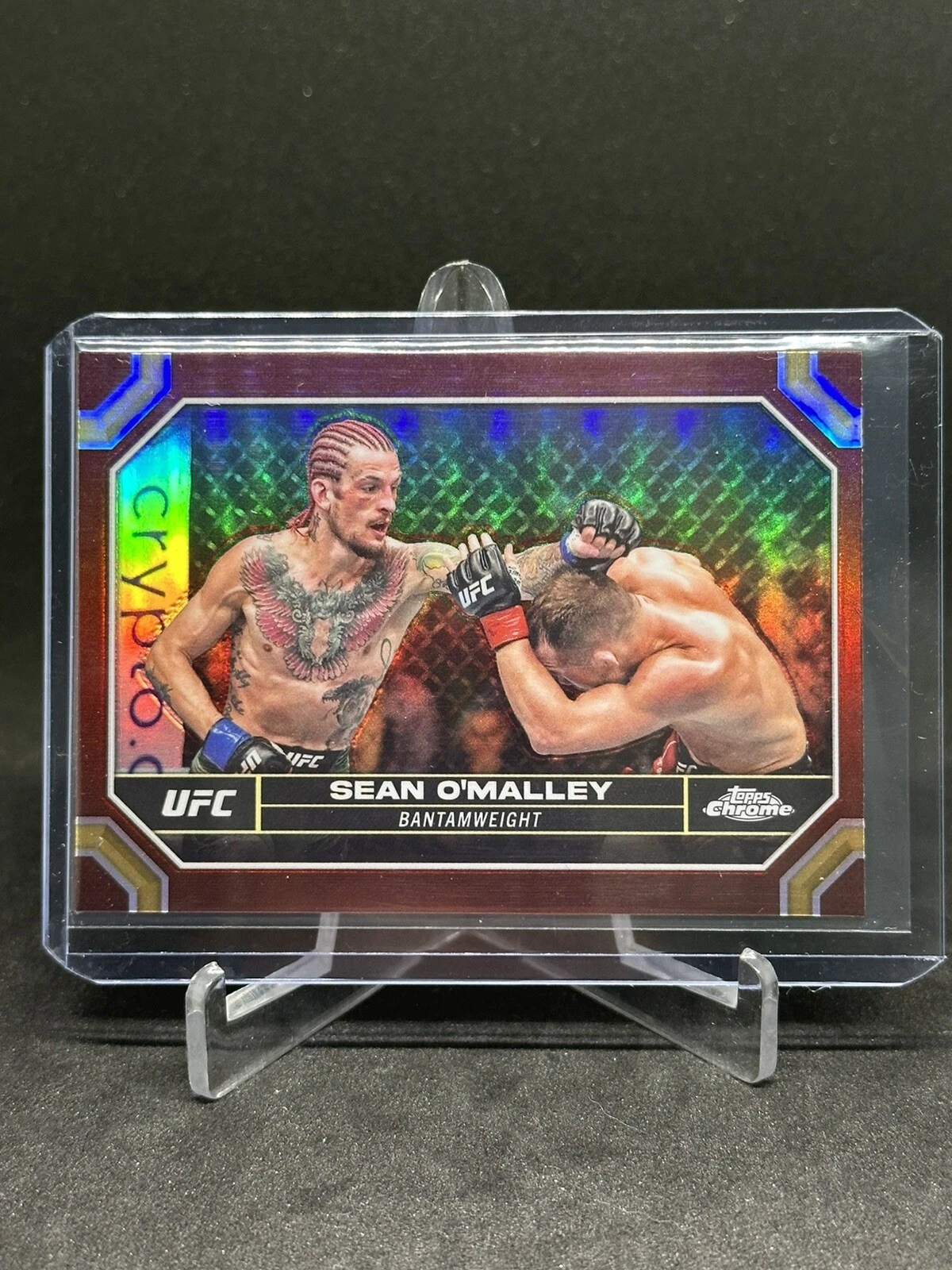2024 Topps Chrome UFC Sean O'Malley Magenta Refractor Bantamweight Champ