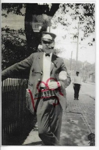 B&W,STREETCAR,TROLLEY CONDUCTOR,COREY AVE. LINE~BRADDOCK,PA - Picture 1 of 2