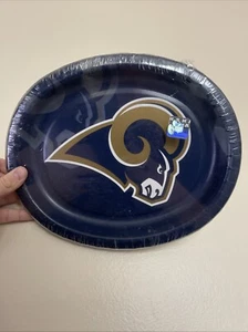 Los Angeles Rams NFL Football Sport Bankett Party ovale Pappteller 8 Stück - Bild 1 von 2