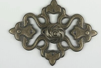 Juego de 5 accesorios de cajón de gabinete de latón esperanto Ajax Hardware perilla de placa posterior de 6" Foto 1 de 4