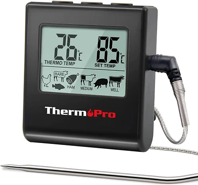 ThermoPro TP16 Digitales Bratenthermometer Ofenthermometer Fleischthermometer - Bild 1 von 4