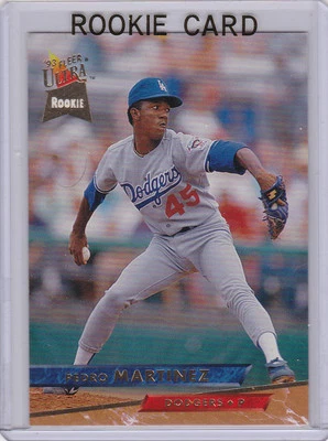 PEDRO MARTINEZ ROOKIE CARD 1993 Fleer Ultra RC Baseball Dodgers BOSTON RED SOX - Image 1 of 2