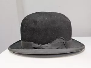 Vintage G. A. Dunn & Co Ltd Black Bowler Hat - RSPCA NW London - Picture 1 of 12