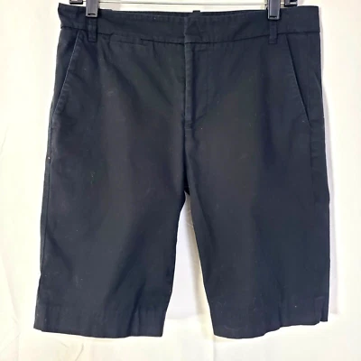 Bermuda chino Vince comprimento joelho bolso lateral feminina tamanho 8 preta - Imagem 1 de 4