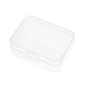 Supporto custodia batteria trasparente per capacità batteria 2 x 18500 - Foto 1 di 5