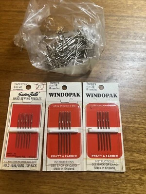 Paquete Vintage Agujas Windopak Tapiz Talla 18,20,22 Foto 1 de 4