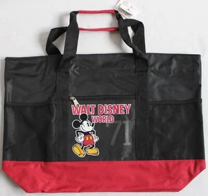 Walt Disney Parks Walt Disney World 71 Black/Red Tote Bag Mickey Mouse DEFECT - Picture 1 of 6