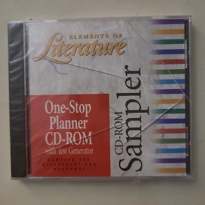 ELEMENTS OF LITERATURE~ONE-STOP PLANNER CD-ROM~w/Test~ NEW/SEALED - Image 1 of 2