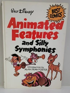 Walt Disney Animated Features And Silly Symphonies Best Comics 1980 tapa dura - Imagen 1 de 1