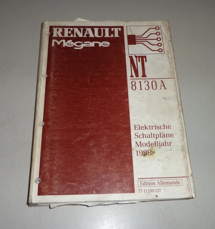 Manual de Taller Eléctrico/Eléctrico Diagramas de Cableado Renault Mégane-1998 - Imagen 1 de 1