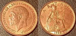 Royaume-Uni - George V - farthing 1928 SPL ! KM#825 - Picture 1 of 1