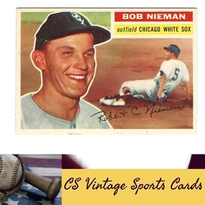 Bob Nieman 1956 Topps #267 pérdida de papel - Imagen 1 de 2