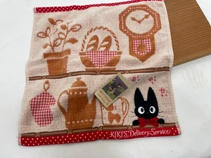 NWT Kiki's Delivery Service Hand Towel-Studio Ghibli- 13" Square, Embroidery - Picture 1 of 5
