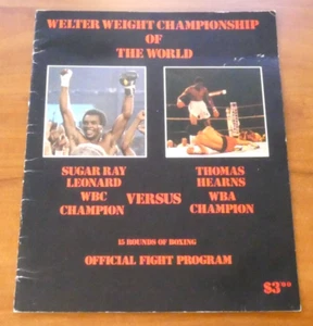 Sugar Ray Leonard vs Thomas Hearns Welterweight Championship Fight Program - Bild 1 von 5