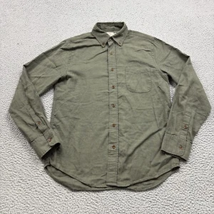 Faherty Shirt Mens Small Green Button Up Long Sleeve Cotton Tencel Outdoor - Picture 1 of 13