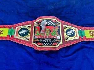 Philadelphia Eagles Super Bowl LIX Champions Title Belt Adult Size Replica 2mm - Picture 1 of 4